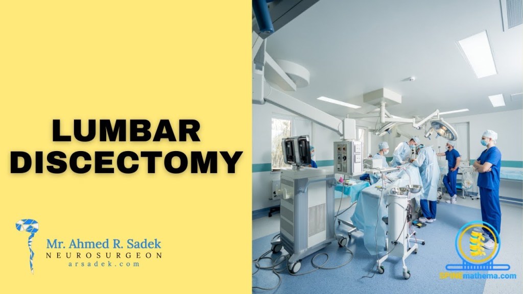 Lumbar discectomy video thumbnail