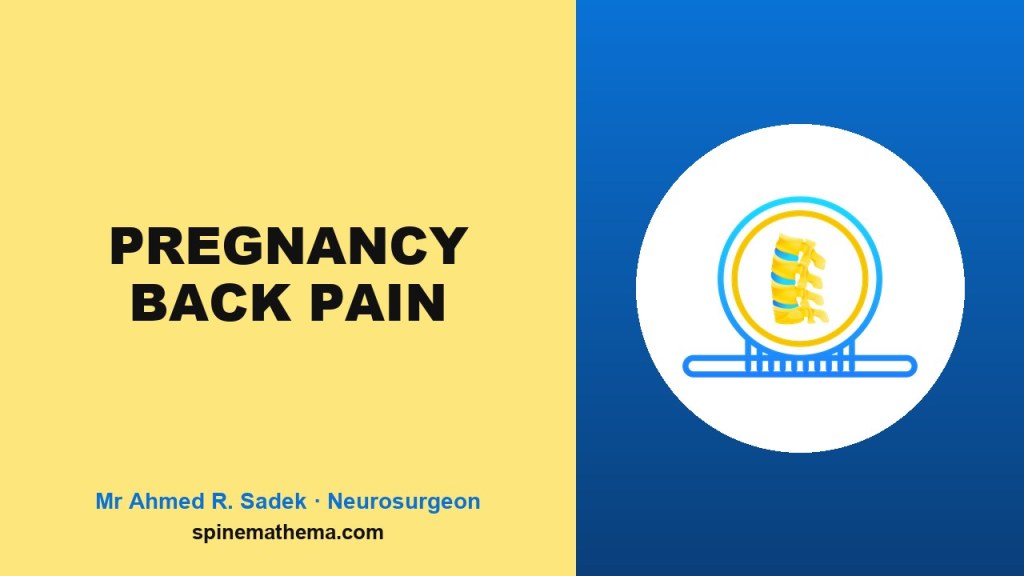 Spinemathema picture card for Back Pain in Pregnancy and After Birth