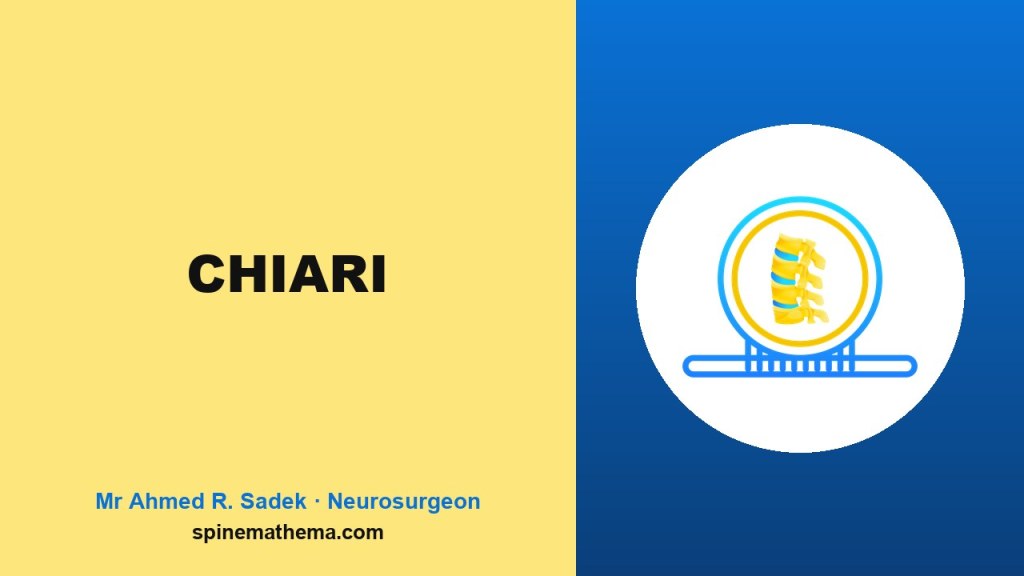Spinemathema picture card for Chiari Malformation